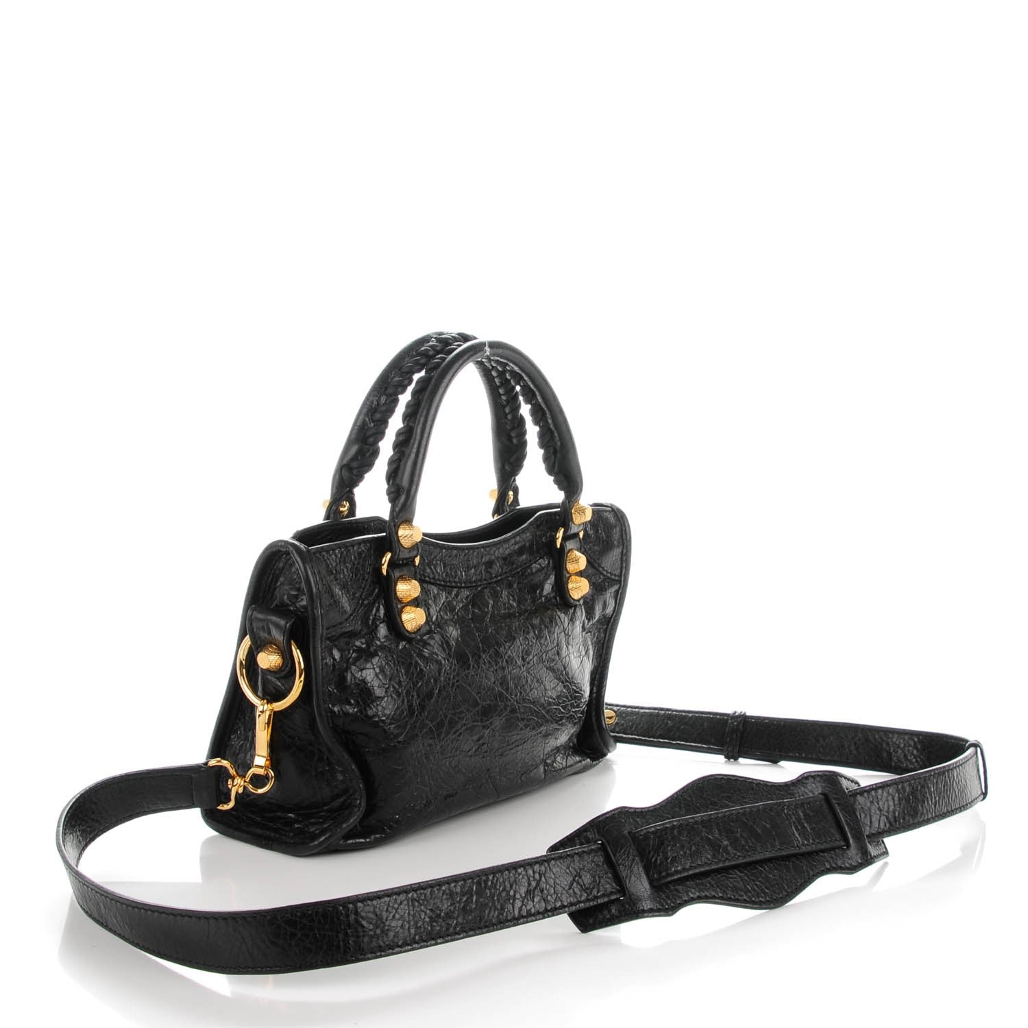 Balenciaga Agneau Giant 12 Gold Hardware Mini City Black 3 of 7