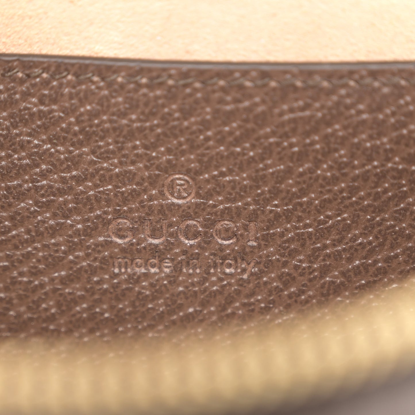 GG Supreme Monogram Textured Calfskin Web Mini Ophidia Top Handle Bag Beige Ebony New Acero