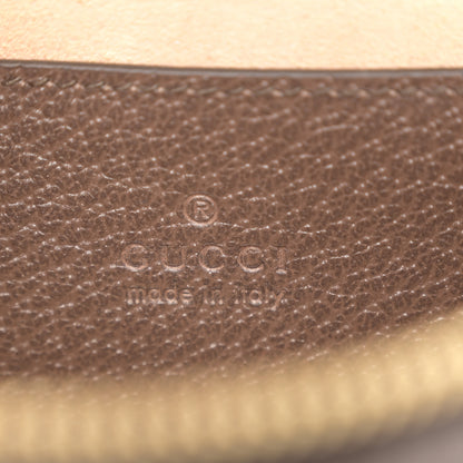 Gucci GG Supreme Monogram Textured Calfskin Web Mini Ophidia Top Handle Bag Beige Ebony New Acero 6 of 10
