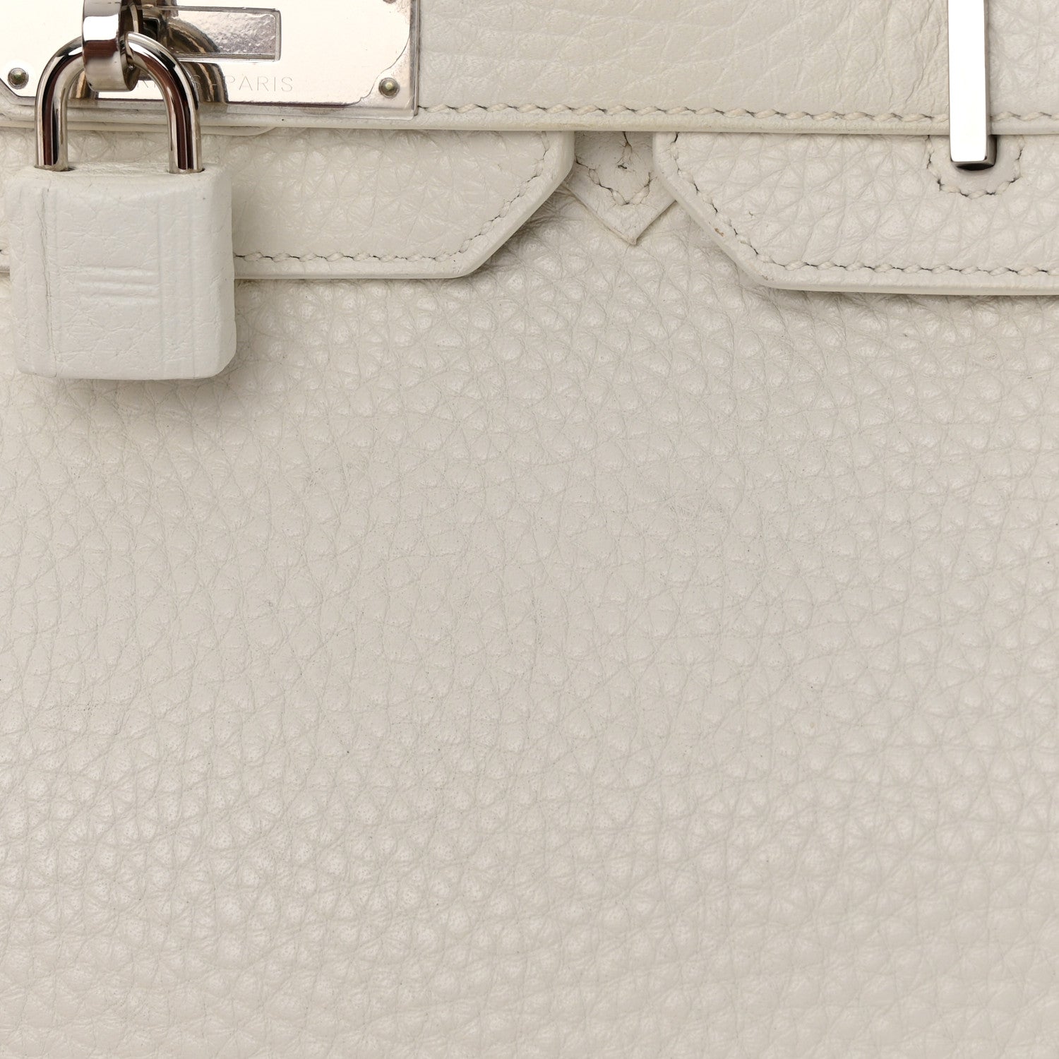 Hermes Taurillon Clemence Birkin 30 White 16 of 18