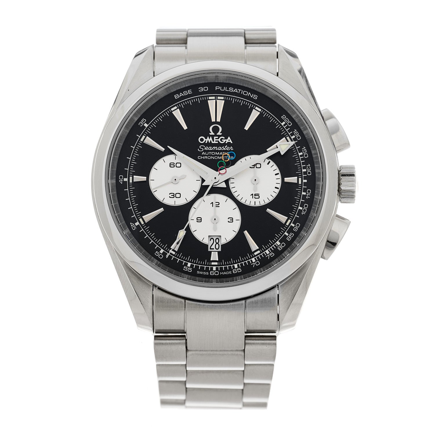 Omega Stainless Steel 42mm Speedmaster Aqua Terra Beijing 2008 Olympic Automatic Watch Black 221.10.42.40.01.001 1 of 5