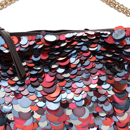 Jimmy Choo Sequin Maxi Callie Embroidery Bag Raspberry Mix 8 of 10