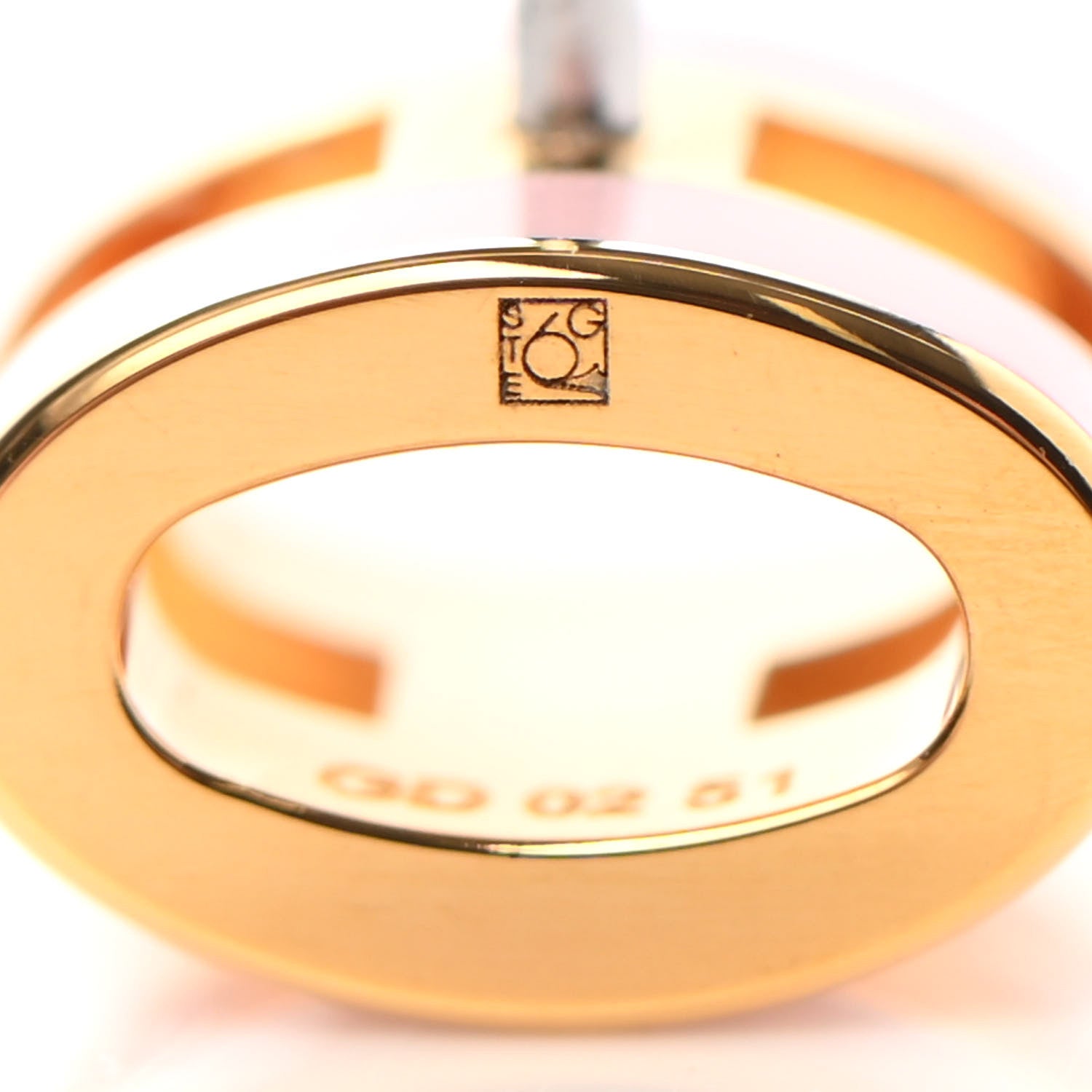 Hermes Rose Gold Lacquered Mini Pop H Earrings Rose Dragee 5 of 6