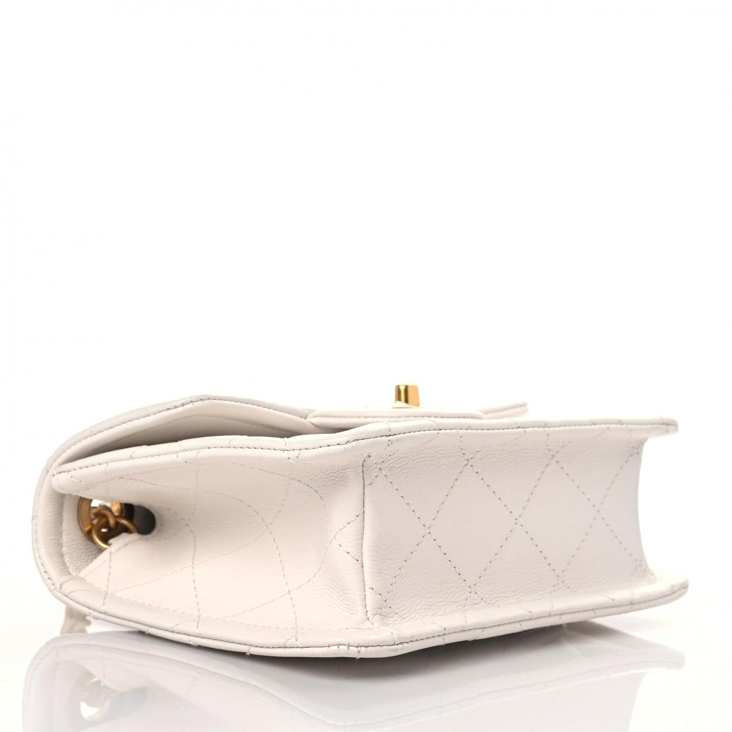 Chanel Caviar Quilted Mini Sweet Classic Flap White 5 of 11