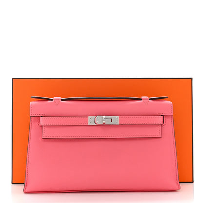 Hermes Swift Kelly Pochette Clutch Rose Azalee 8 of 8