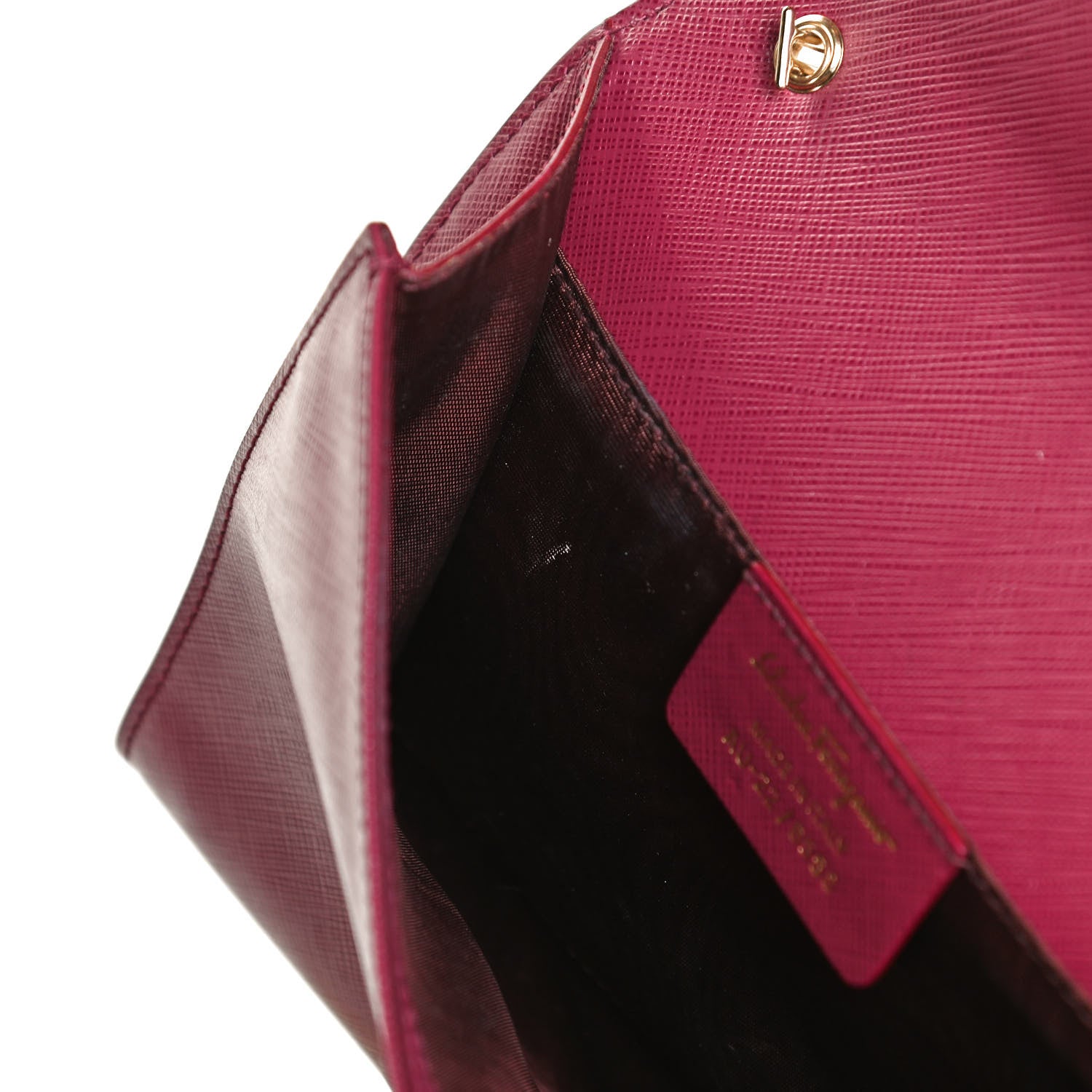Salvatore Ferragamo Calfskin Mini Miss Vara Bow Chain Bag Burgundy 10 of 10