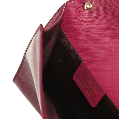 Salvatore Ferragamo Calfskin Mini Miss Vara Bow Chain Bag Burgundy 10 of 10