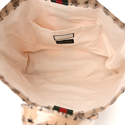 Gucci X COME DE GARCONS Plastic Web Floral Paper Shopper Tote 5 of 11