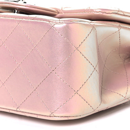 Chanel Iridescent Calfskin Quilted Mini Square Flap Pink 6 of 8
