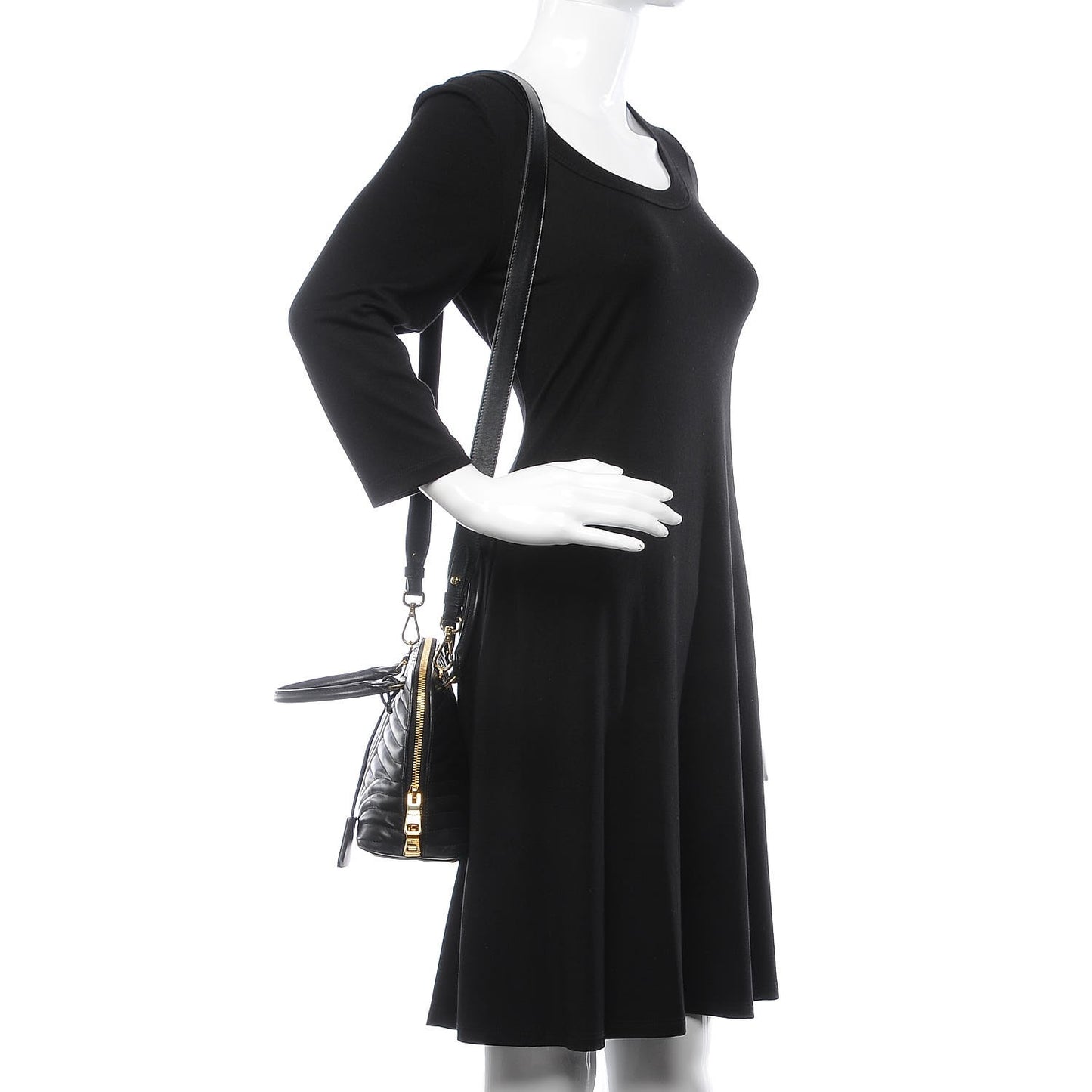 Soft Calfskin Impunture Diagramme Promenade Tote Black