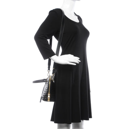 Prada Soft Calfskin Impunture Diagramme Promenade Tote Black 3 of 8