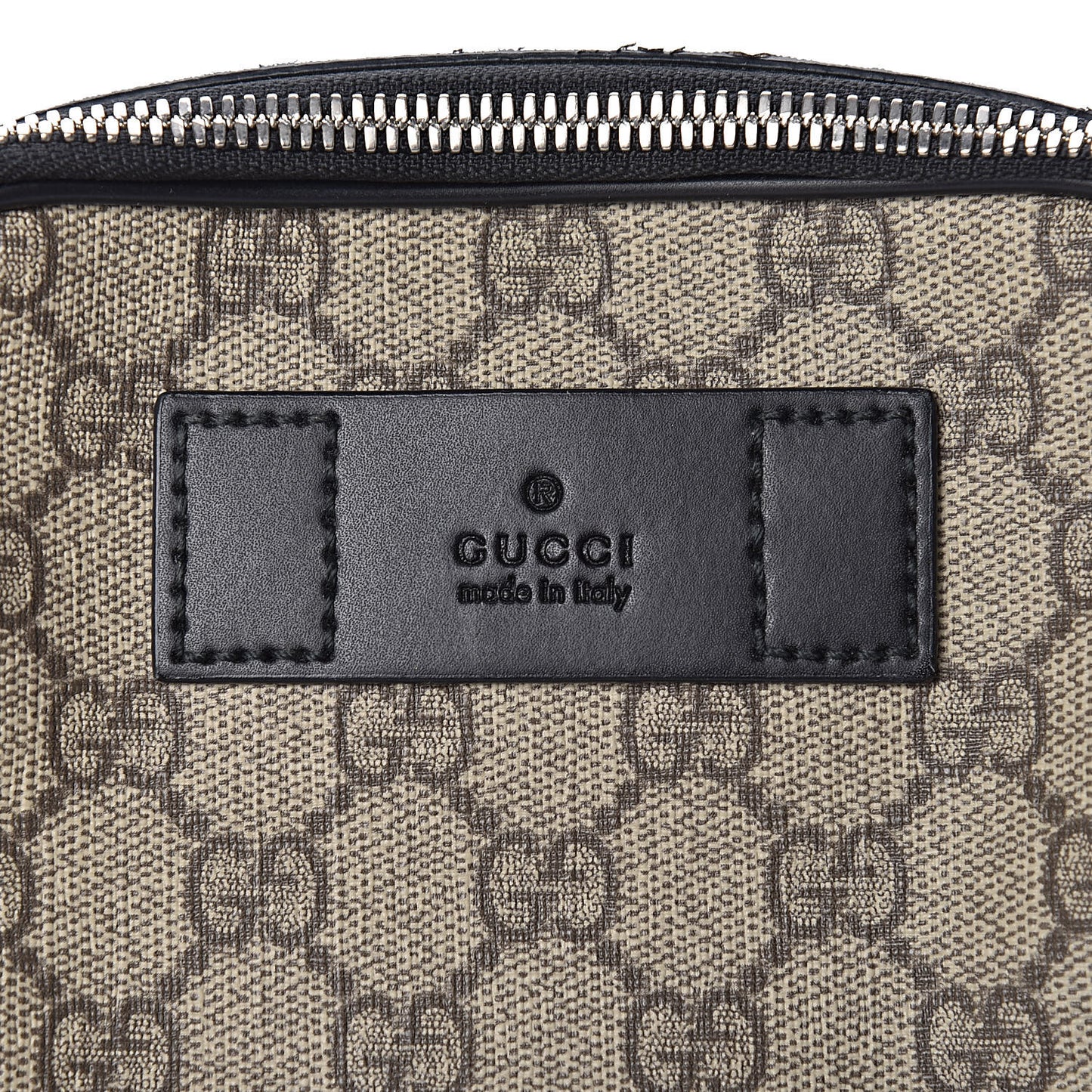 GG Supreme Monogram Web Belt Bag Black