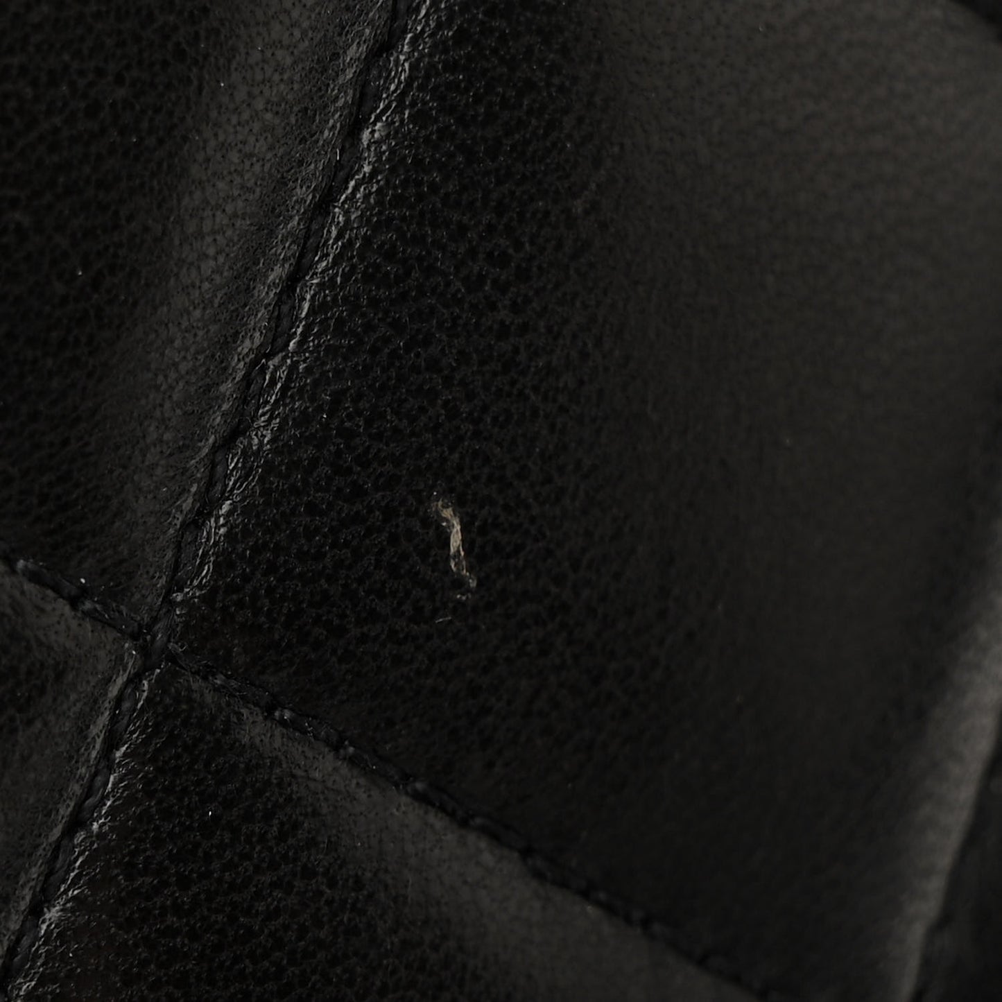 Lambskin Quilted CC Flap Shoulder Bag Dark Brown