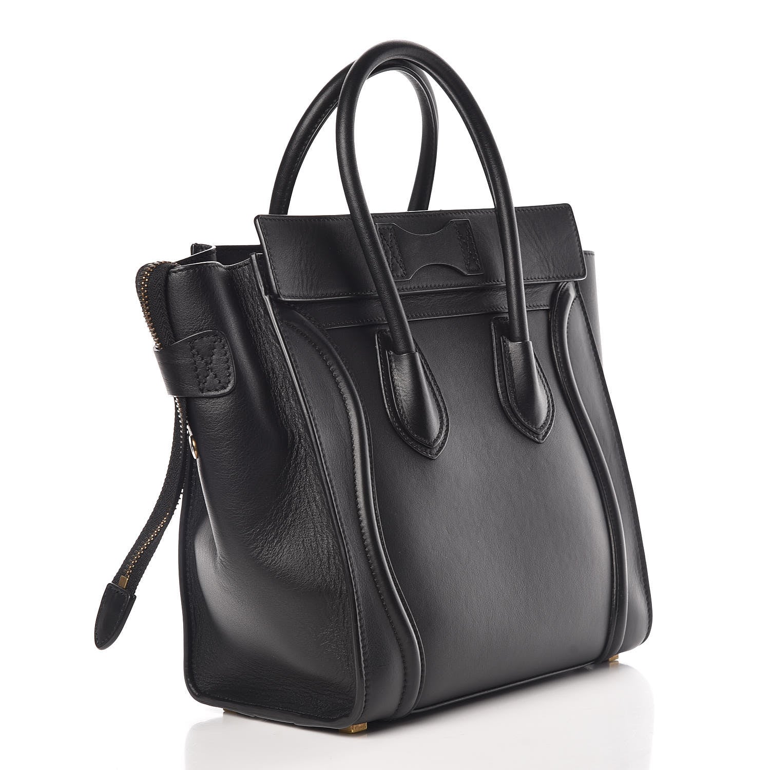 Celine Smooth Calfskin Micro Luggage Black 3 of 13