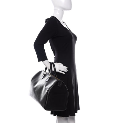 Louis Vuitton Epi Speedy 35 Black 2 of 10