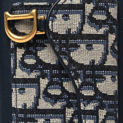 Christian Dior Oblique Calfskin Saddle iPhone X Case Blue 6 of 10