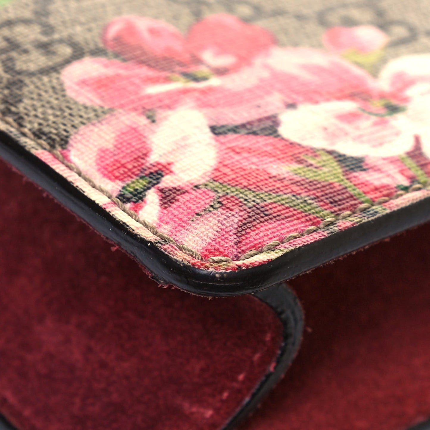 GG Supreme Monogram Blooms Mini Dionysus Shoulder Bag Beige Multicolor Dry Rose
