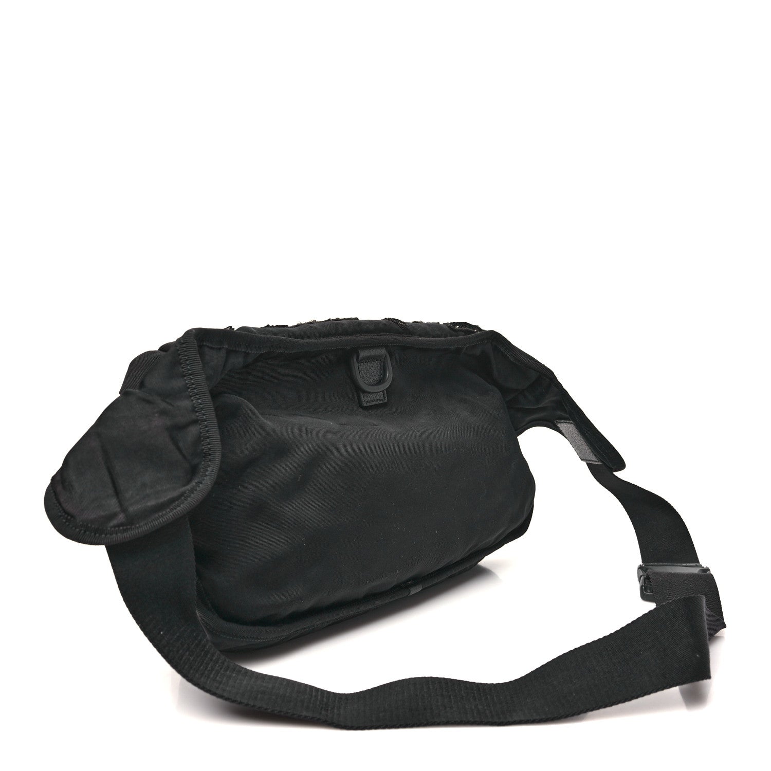 Gucci Nylon Retro Patch Convertible Belt Bag Black 2 of 8