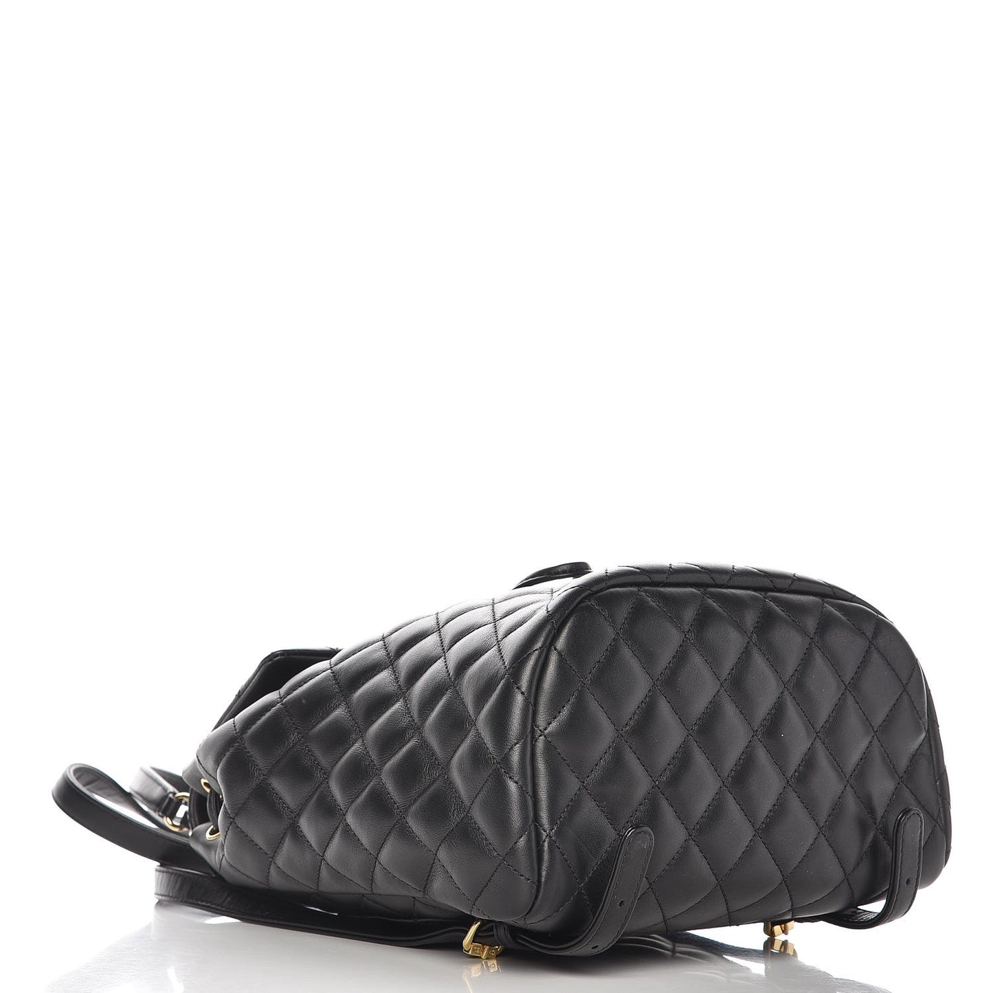 Lambskin Quilted Small Urban Spirit Backpack Black