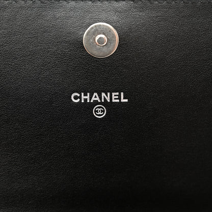 Chanel Caviar Quilted Boy Phone Holder Wallet On Chain Black 8 of 12