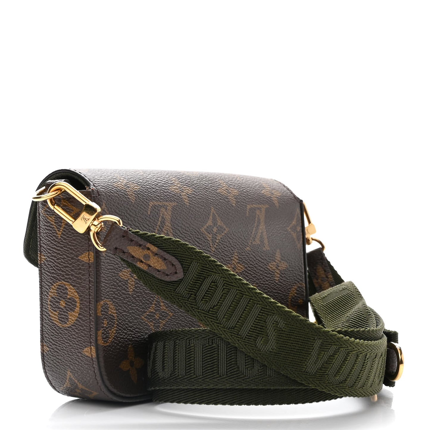 Monogram Felicie Strap & Go Kaki