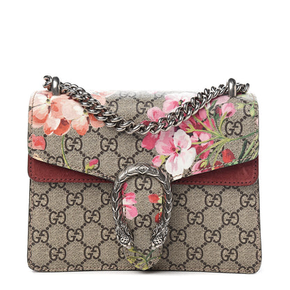 Gucci GG Supreme Monogram Blooms Mini Dionysus Shoulder Bag Beige Multicolor Dry Rose 1 of 9