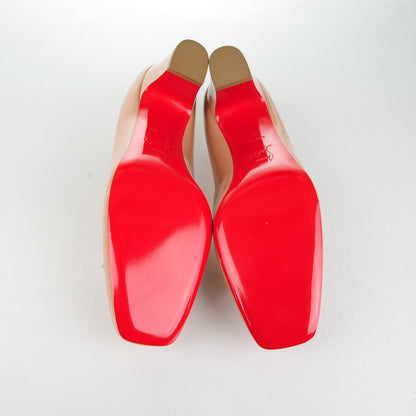 Christian Louboutin Patent Pyramidam 45 Pumps 37.5 Nude 5 of 7
