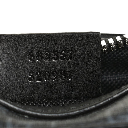 Gucci GG Supreme Monogram Appia Calfskin Web Small Camera Messenger Bag Black Grey 5 of 10