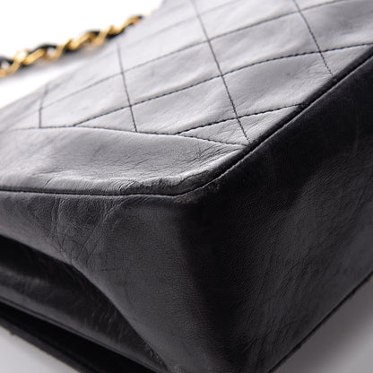 Chanel Lambskin Quilted Medium Single Flap Black 16 of 20