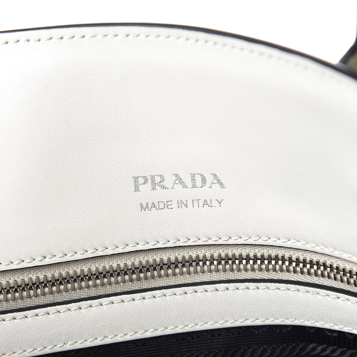 Prada City Calf Shopping Tote White 8 of 9