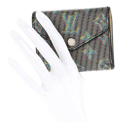 Louis Vuitton Monogram LV Pop Zoe Wallet Blue 2 of 11
