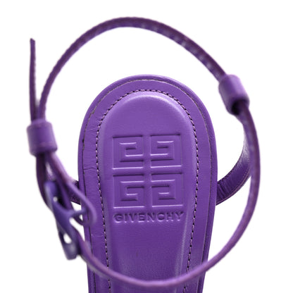 Givenchy Smooth Nappa Monochrome G Cube 85mm Sandals 39 Ultraviolet 7 of 8