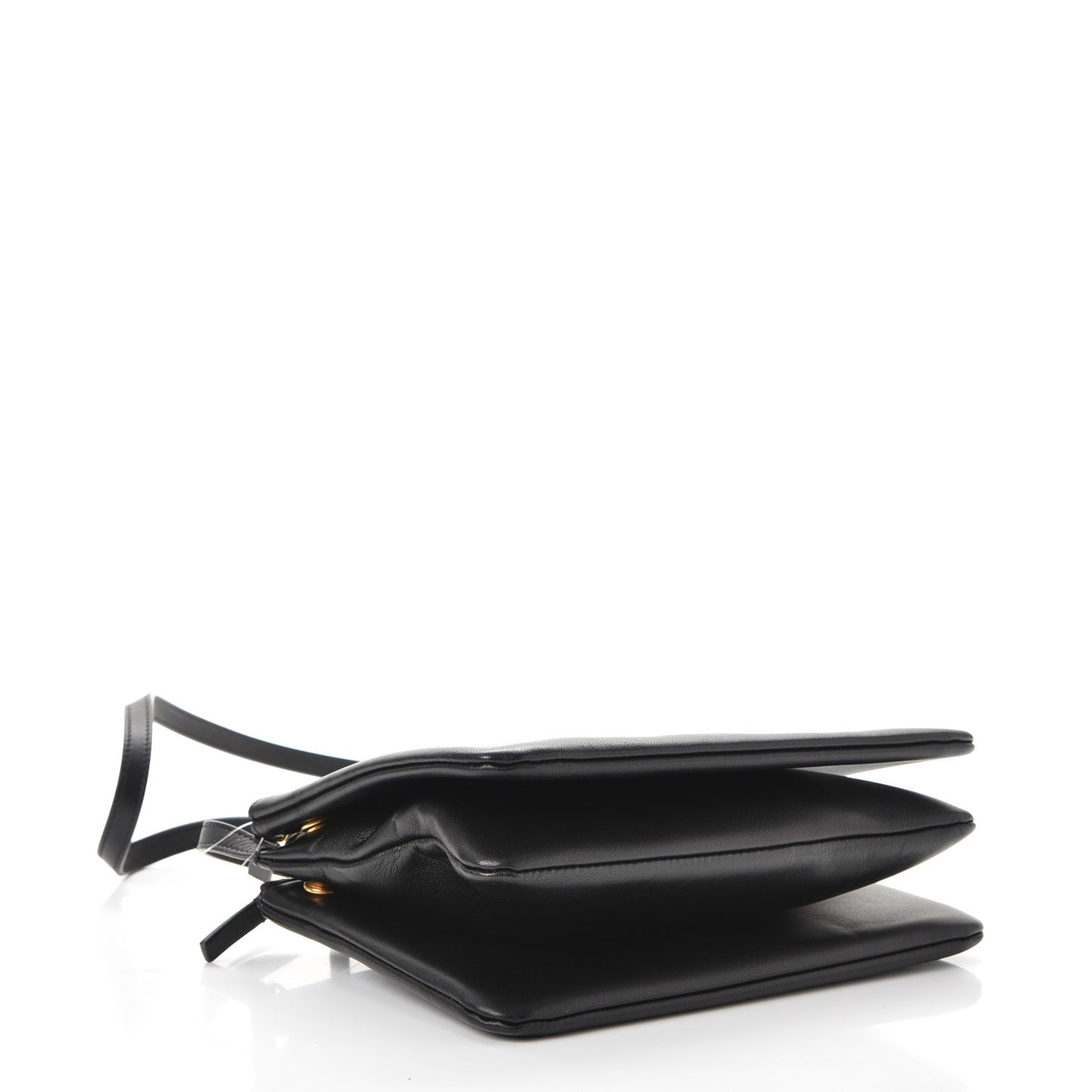 Lambskin Small Trio Crossbody Bag Black