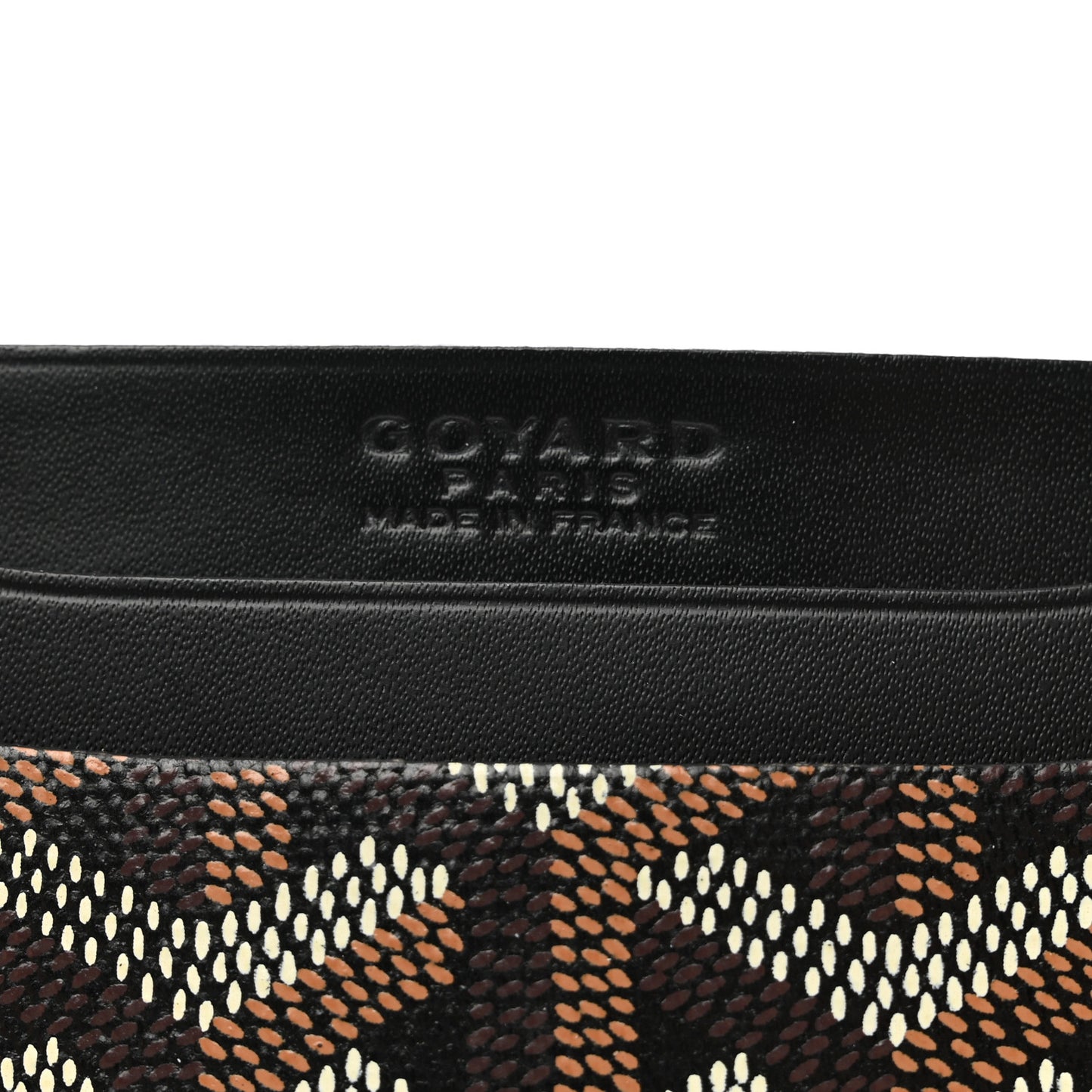Goyardine Saint Sulpice Card Holder Black