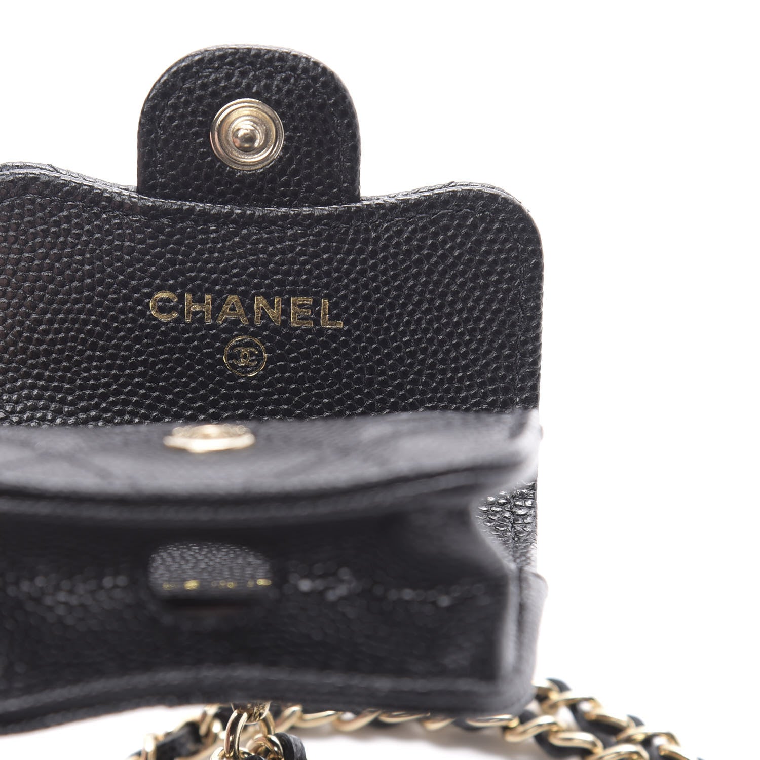 Chanel Caviar Quilted Airpods Pro Case Black 5 of 8