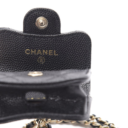 Chanel Caviar Quilted Airpods Pro Case Black 5 of 8