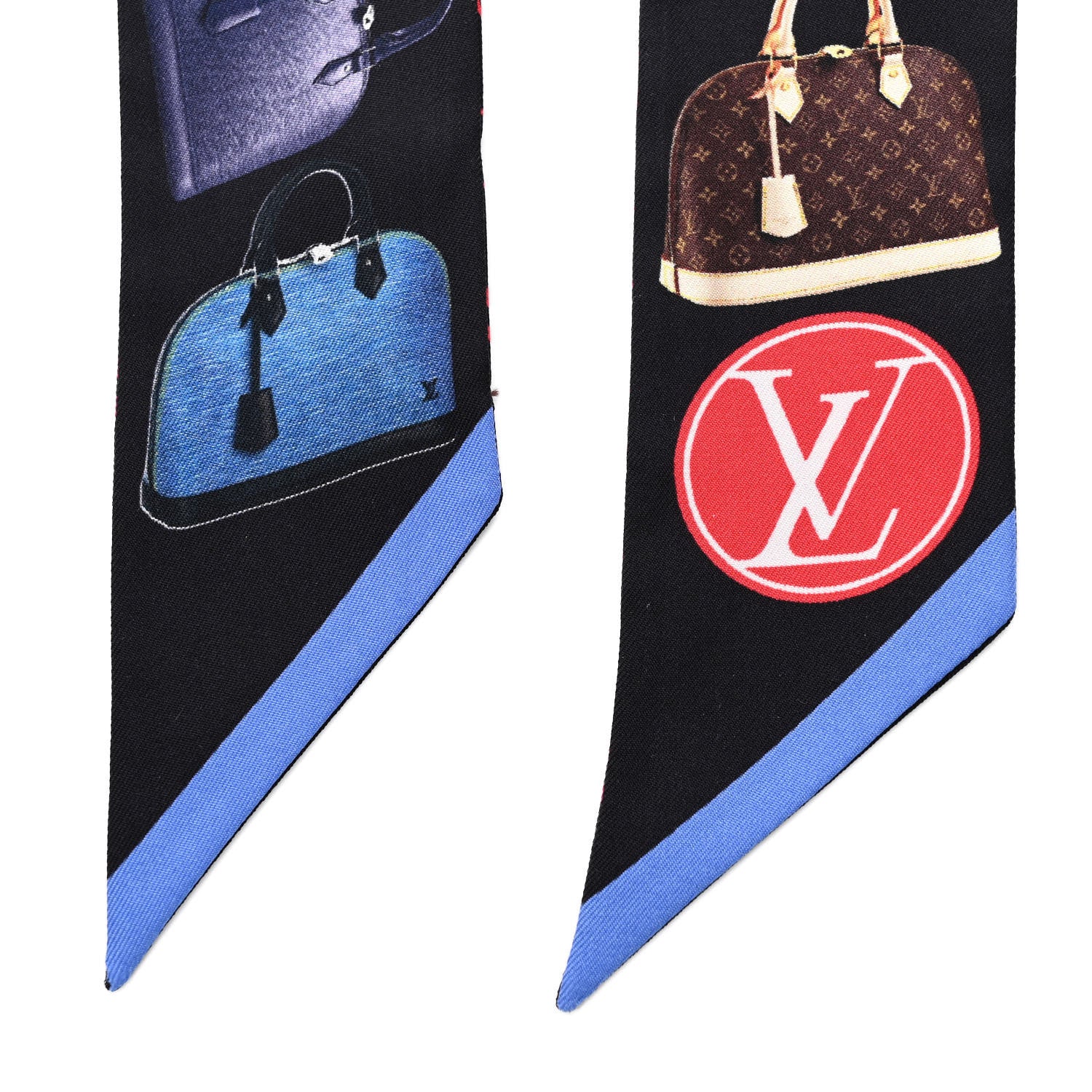 Louis Vuitton Silk Monogram Tribute To Noe BB Bandeau Black Multicolor 5 of 6