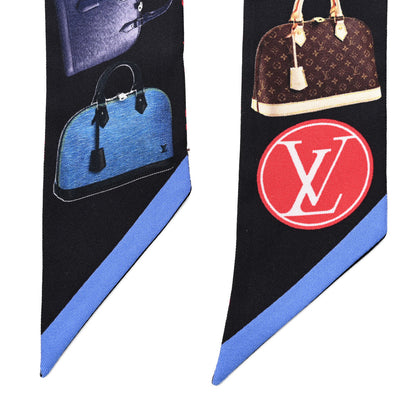 Louis Vuitton Silk Monogram Tribute To Noe BB Bandeau Black Multicolor 5 of 6