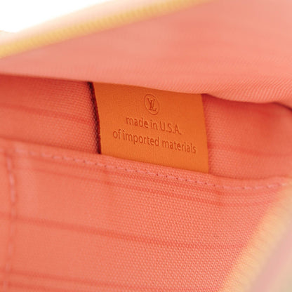 Louis Vuitton Damier Azur Neverfull MM GM Pochette Rose Ballerine 7 of 8