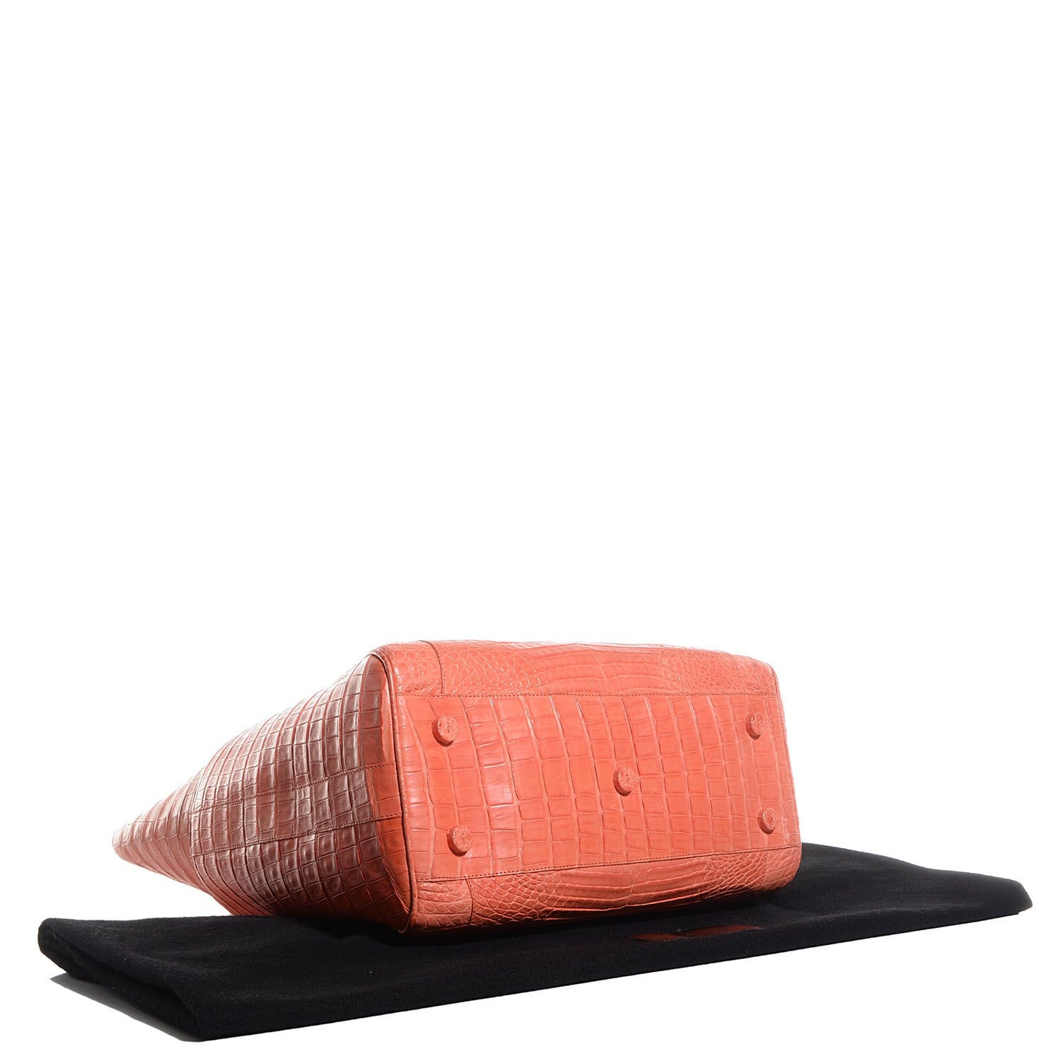 Nancy Gonzalez Crocodile Tote Orange 4 of 7