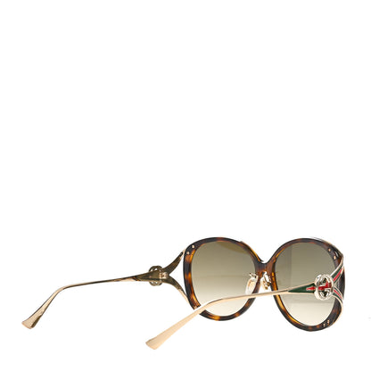 Gucci Acetate Round Frame Injected GG0226SK Sunglasses Tortoise 4 of 6