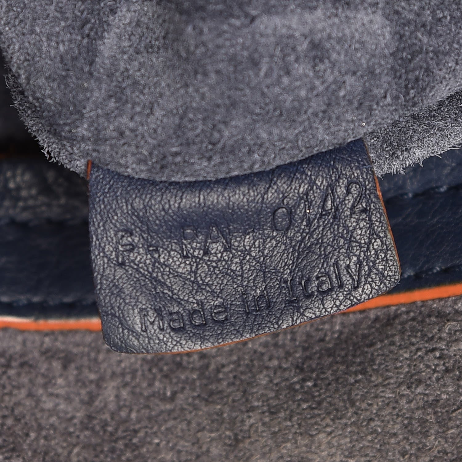 Celine Supple Calfskin Large Phantom Luggage Navy Blue Orange 7 of 25