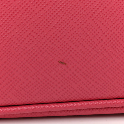 Prada Saffiano Small Galleria Double Zip Tote Peonia 13 of 13