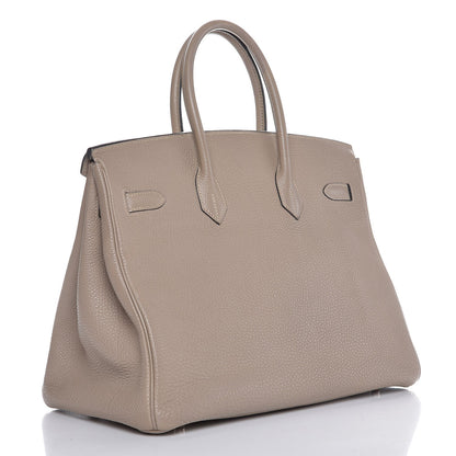 Hermes Togo Birkin 35 Gris Tourterelle 3 of 33