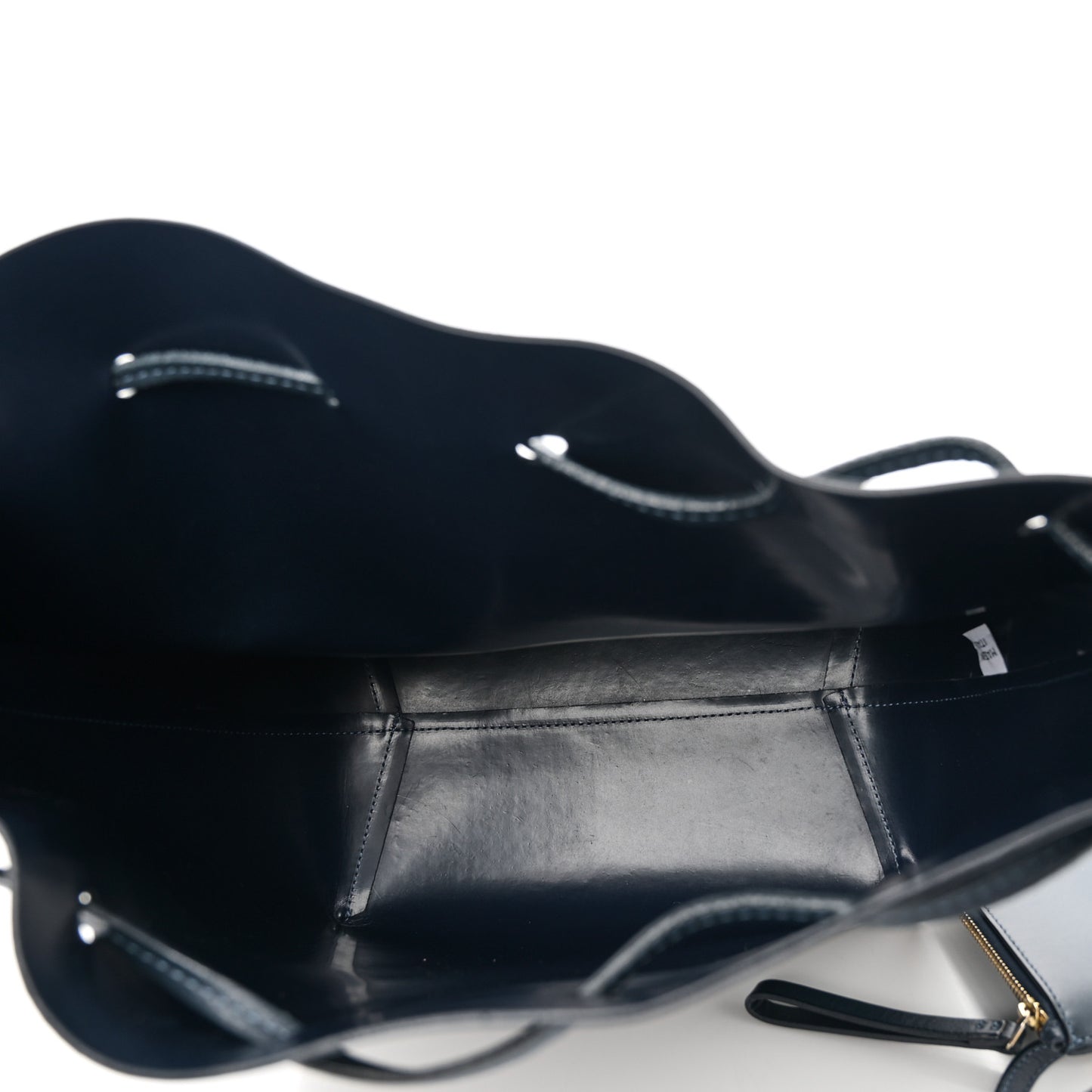 Calfskin Mini Bucket Bag Blu