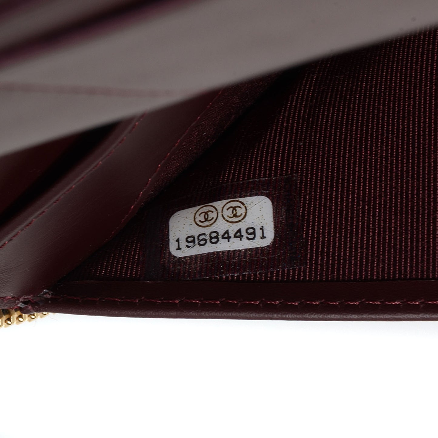 Caviar Quilted Large Zip Around Wallet Black