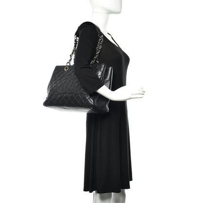 Chanel Caviar Quilted Grand Shopping Tote GST Black 2 of 12