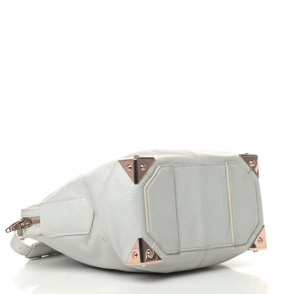 Alexander Wang Pebbled Calfskin Small Emile Grey Rose Gold Hardware 3 of 10