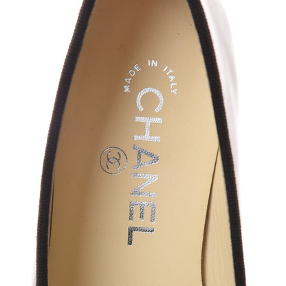 Chanel Patent CC Cap Toe Ballerina Flats 36.5 Black 7 of 9