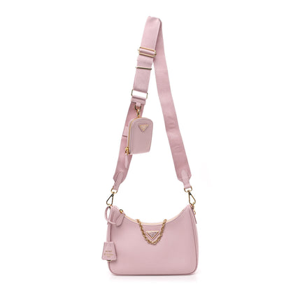 Prada Saffiano Lux Re-Edition 2005 Shoulder Bag Alabastro 1 of 11